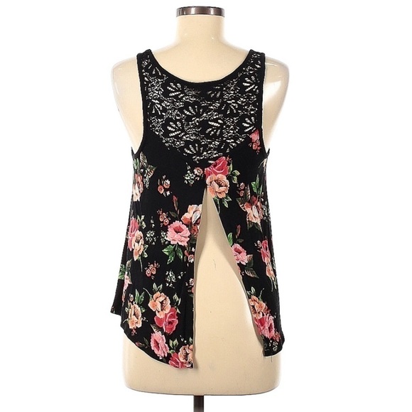 Ambiance Floral Open Back Crop Top | SIZE M - Picture 3 of 4